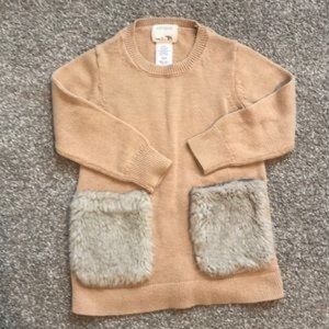 Crewcuts cardigan with sequin hearts Sz 8